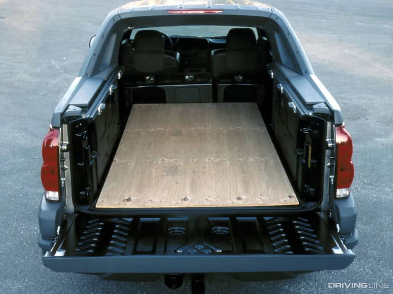 Chevy Avalanche Carrying 4x8 Plywood