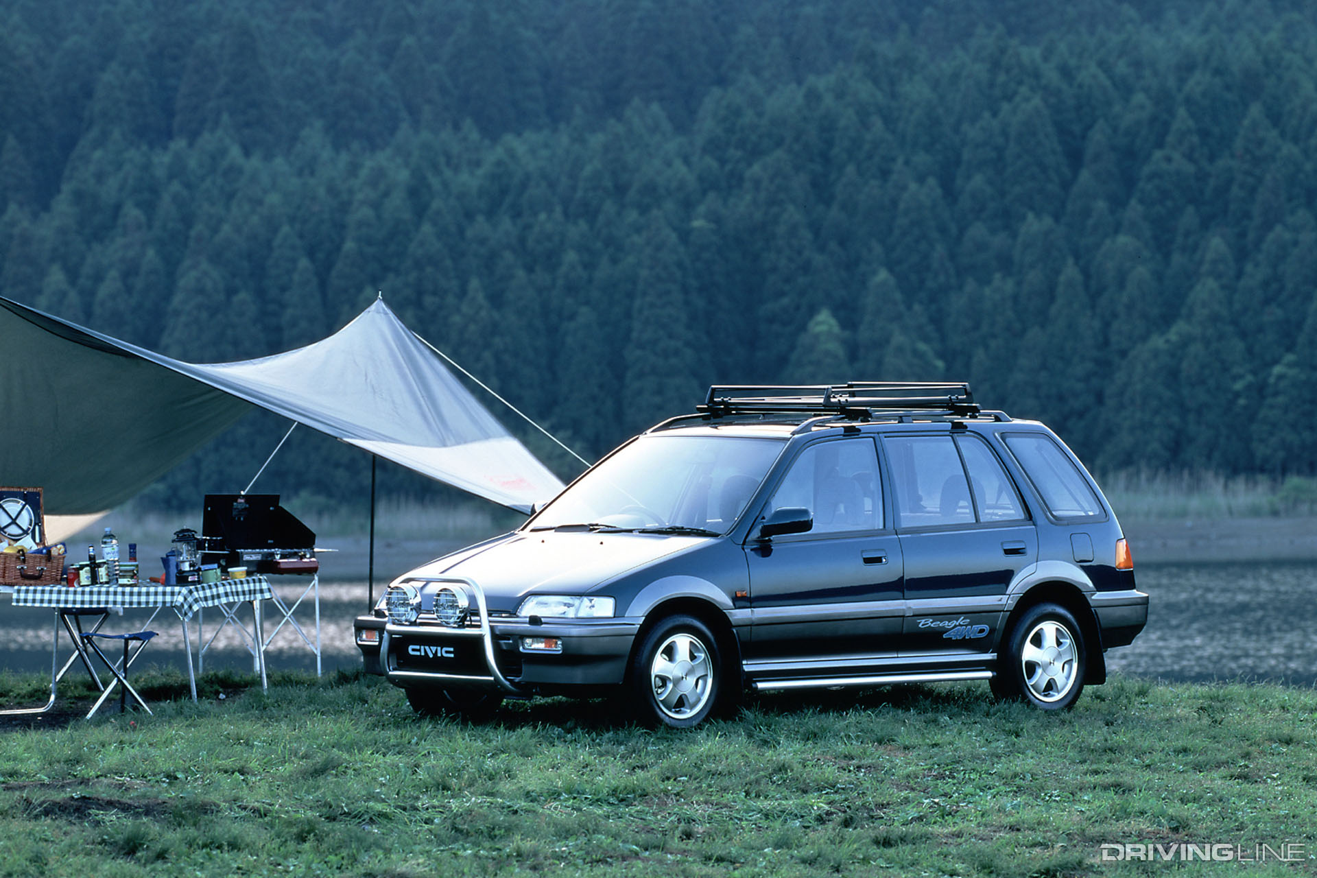 Honda Civic Shuttle Beagle Camping