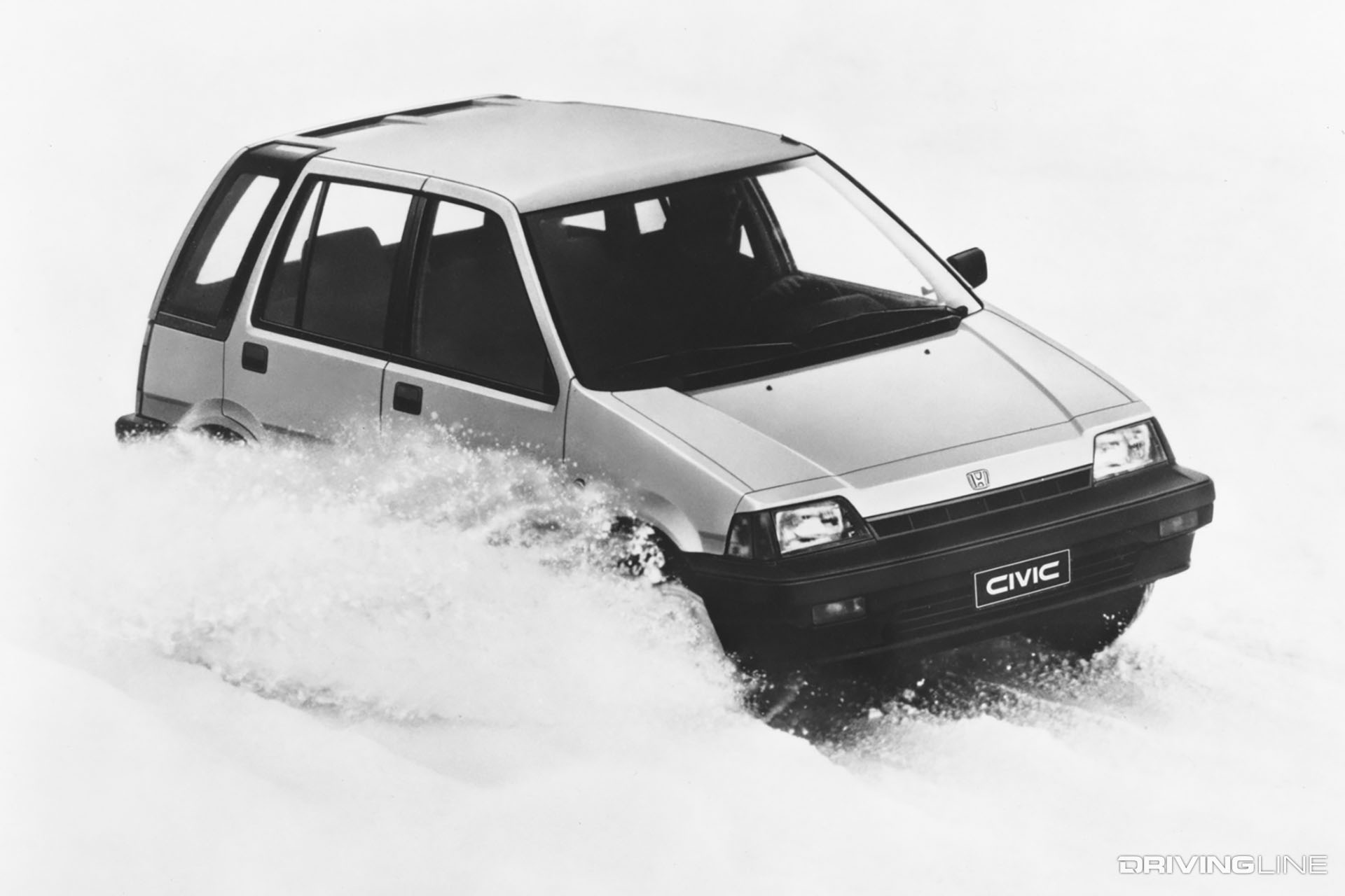 Honda Civic Wagon 4WD In Snow