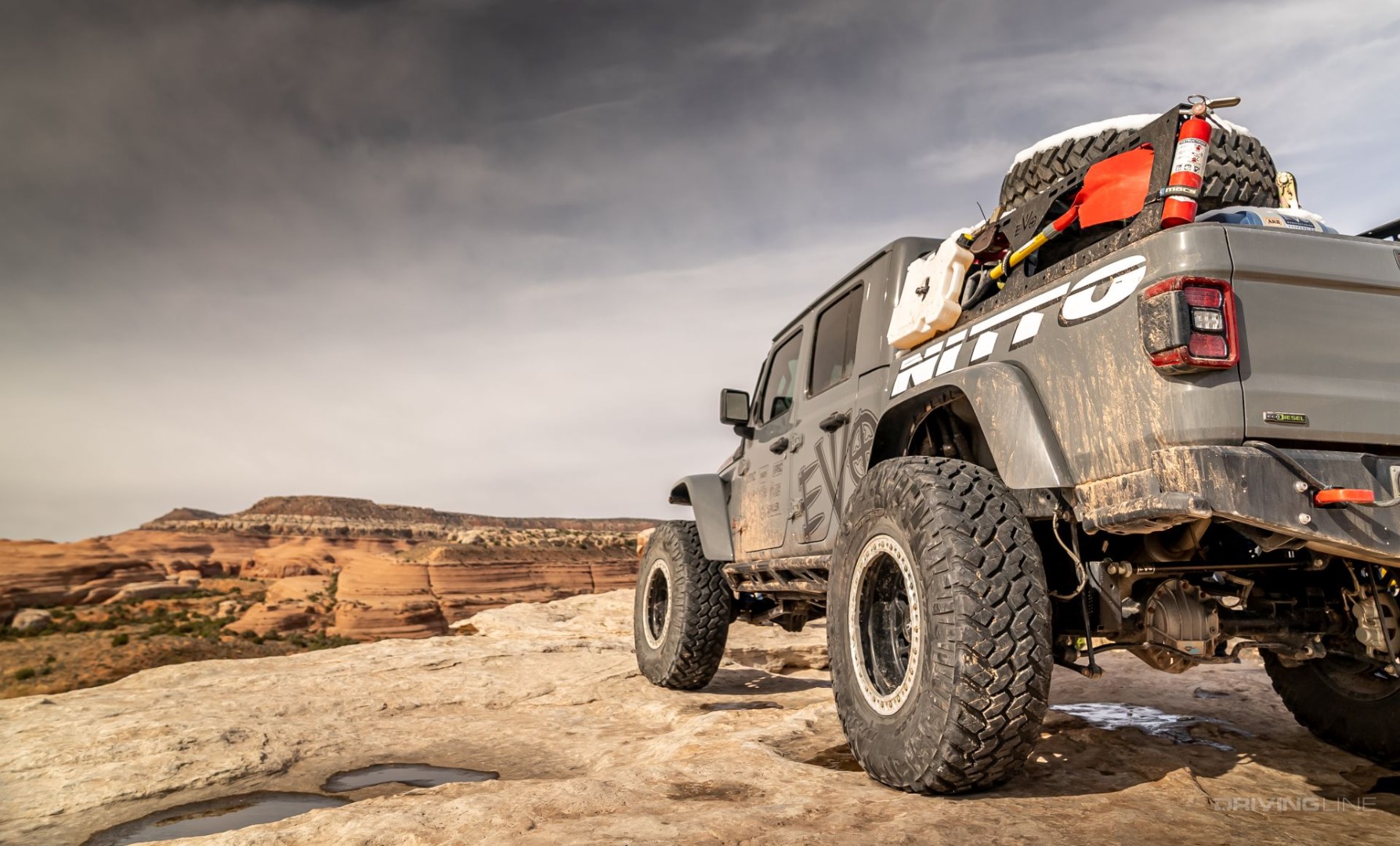 Jeep gladiator on 42-inch Nitto Trail Grappler tires