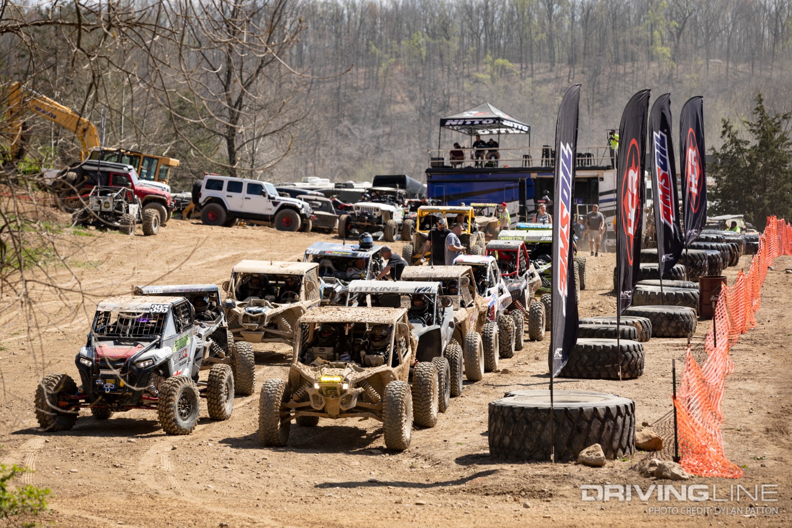UTV class lined up to race at Ultra4 Rush, Kentucky 2022