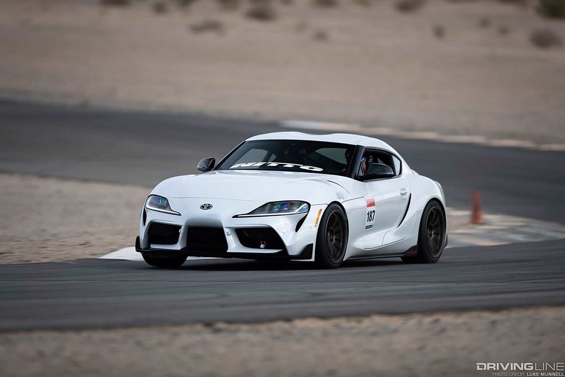 Toyota GR Supra on Track on Nitto NT01 tires