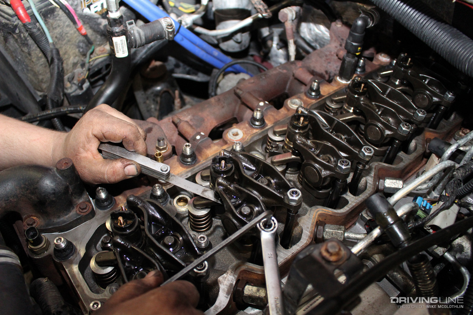 Checking diesel engine wear