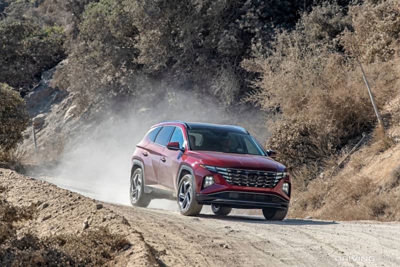 Hyundai Tuscon on Trail