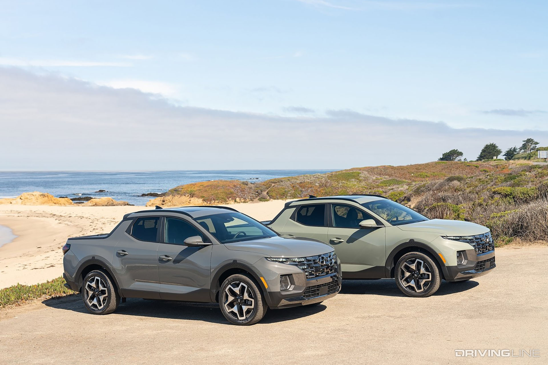 Hyundai Santa Cruz on Beach