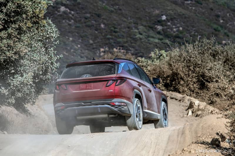 Hyundai Tuscon on Trail