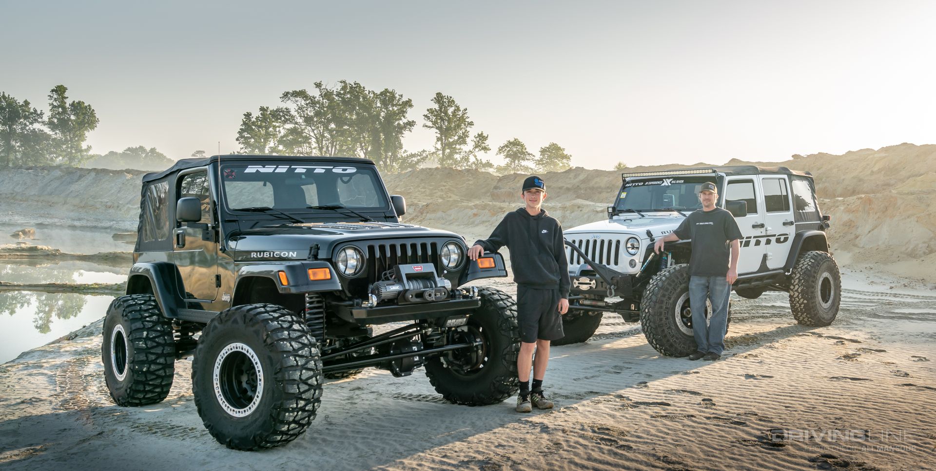Father and son Jeep Wrangler builds on Nitto Off-Road M/T tires