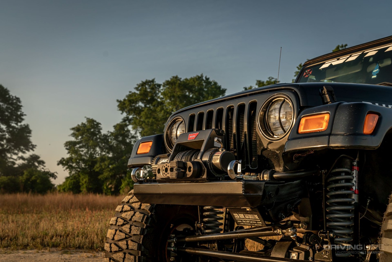 Front bumper of 2005 Jeep Wrangler Rubicon TJ Build on 37s and 1-ton axles