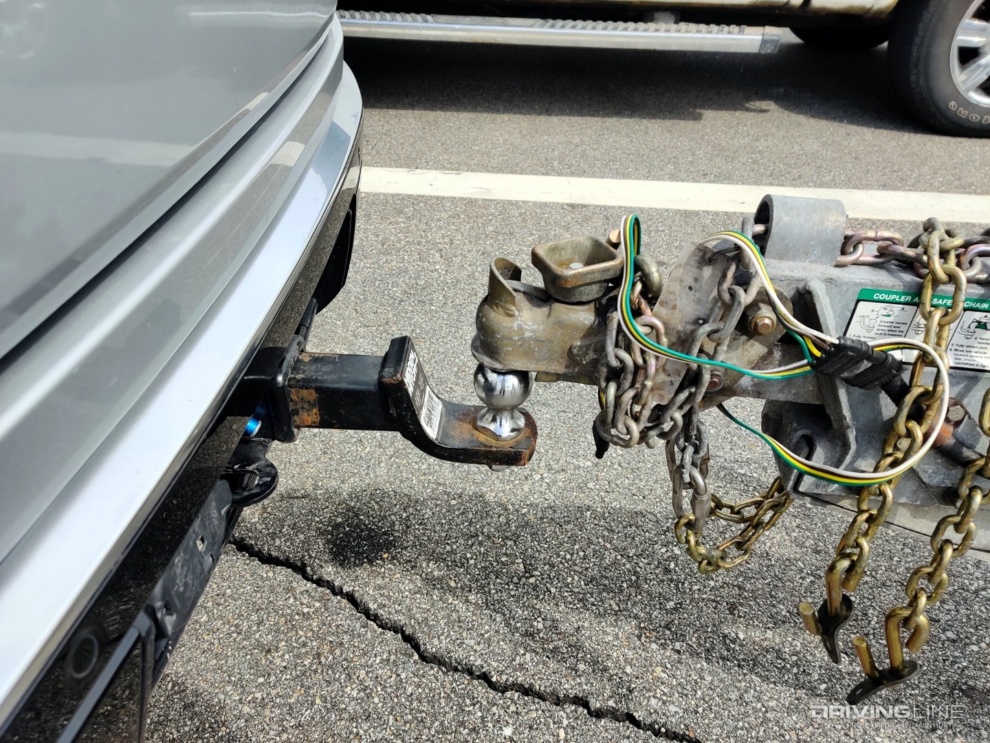 2022 Jeep Grand Wagoneer towing Datsun 280Z hitch