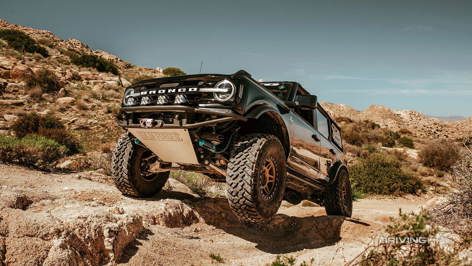2021 Ford Bronco climbing Eliot Mine Trail on Nitto Trail Grappler tires