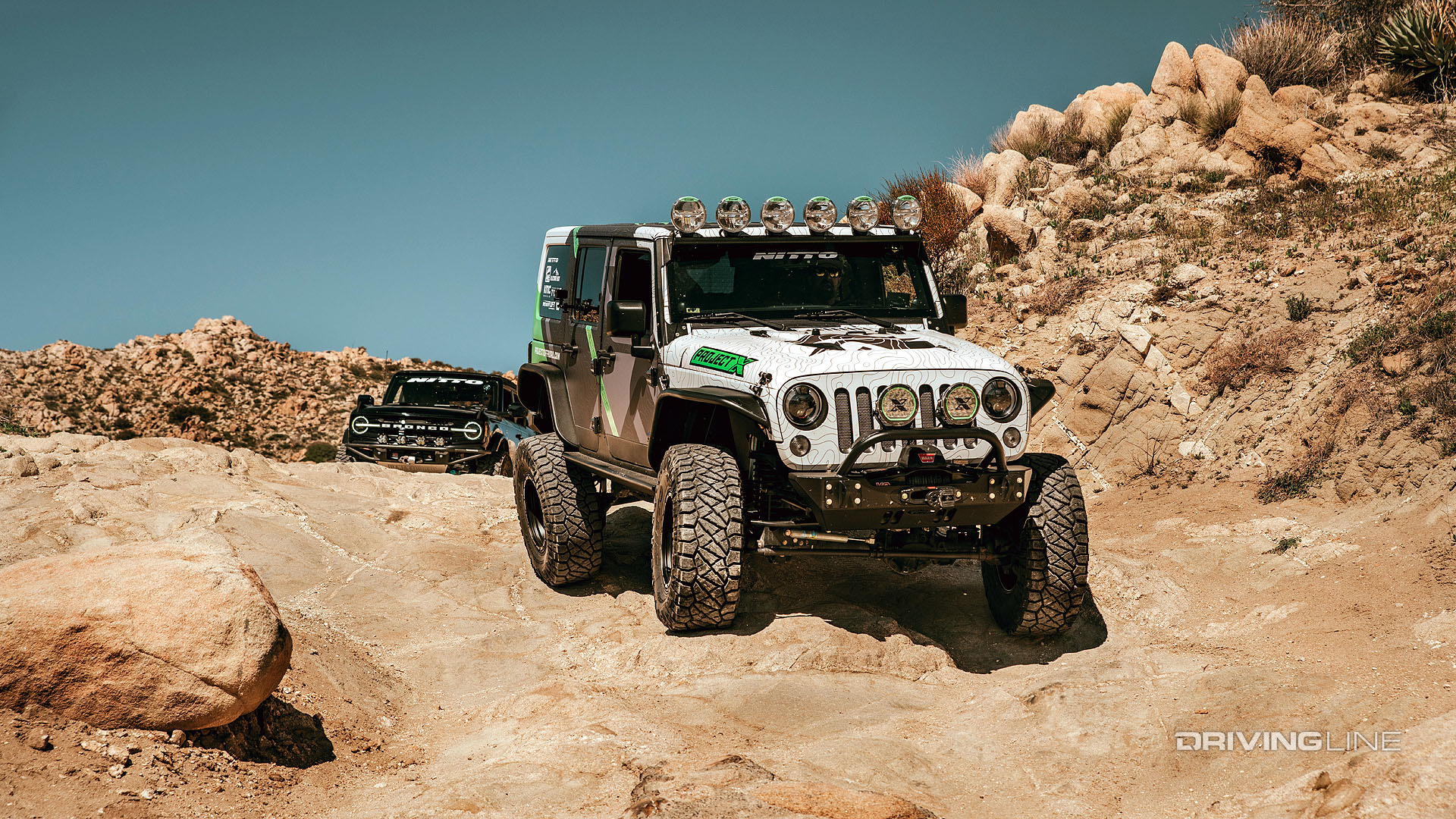 jeep wrangler rubicon on Nitto Ridge Grappler tires offroading Eliot Mine Trail