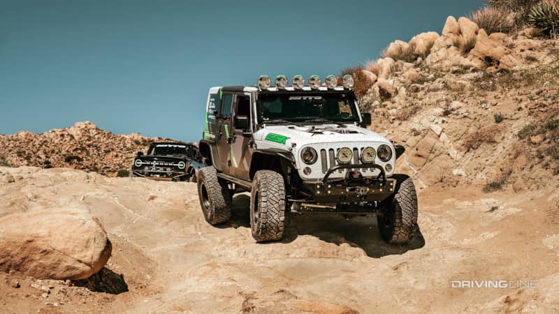 jeep wrangler rubicon on Nitto Ridge Grappler tires offroading Eliot Mine Trail