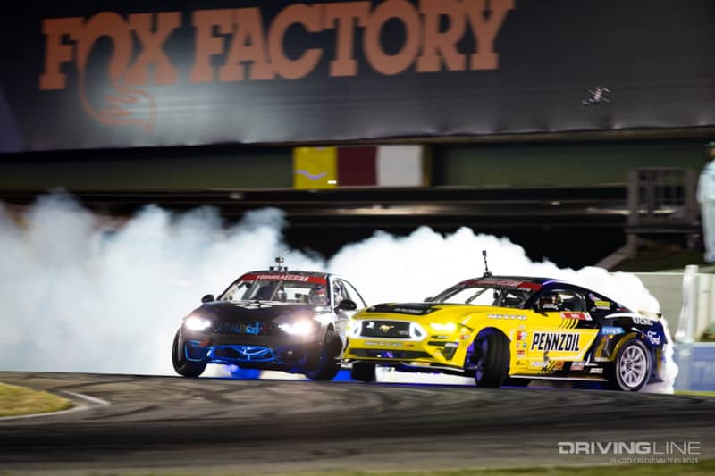 Chelsea DeNofa vs Brandon Sorenson tandem drifting at 2022 FDATL