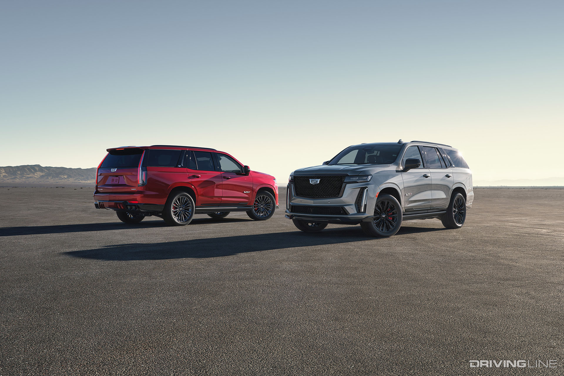 2023 Cadillac Escalade-V Red and Silver