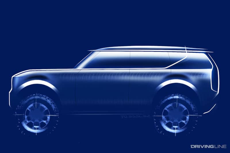 VW Scout EV SUV Drawing