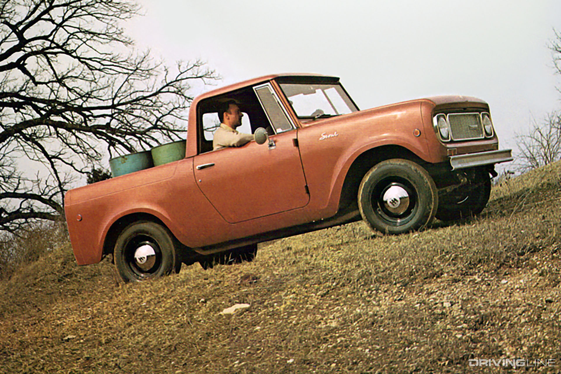 International Scout Pickup Orange