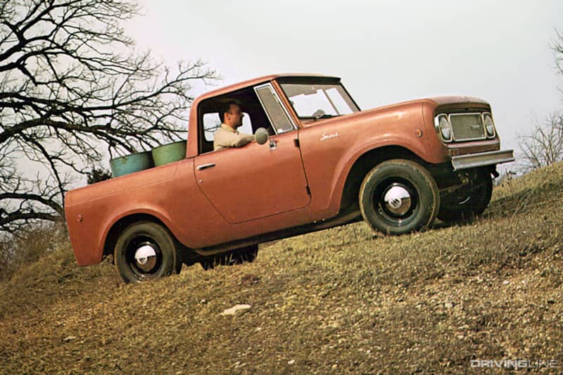 International Scout Pickup Orange