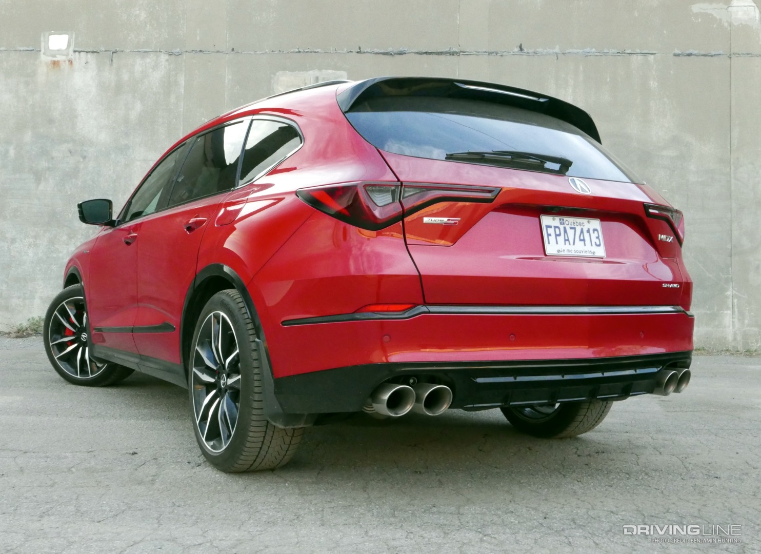 2022 Acura MDX Type S rear 3/4