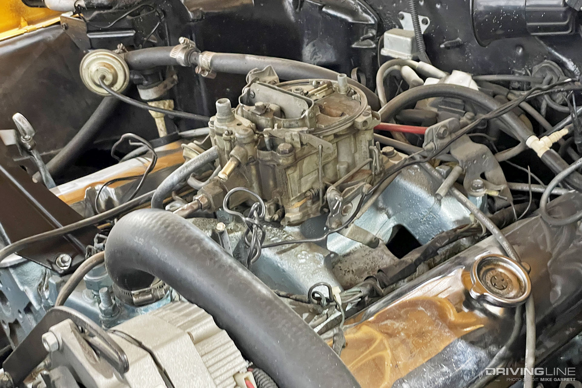 Rochester Quadrajet Carb on Pontiac 455 Engine