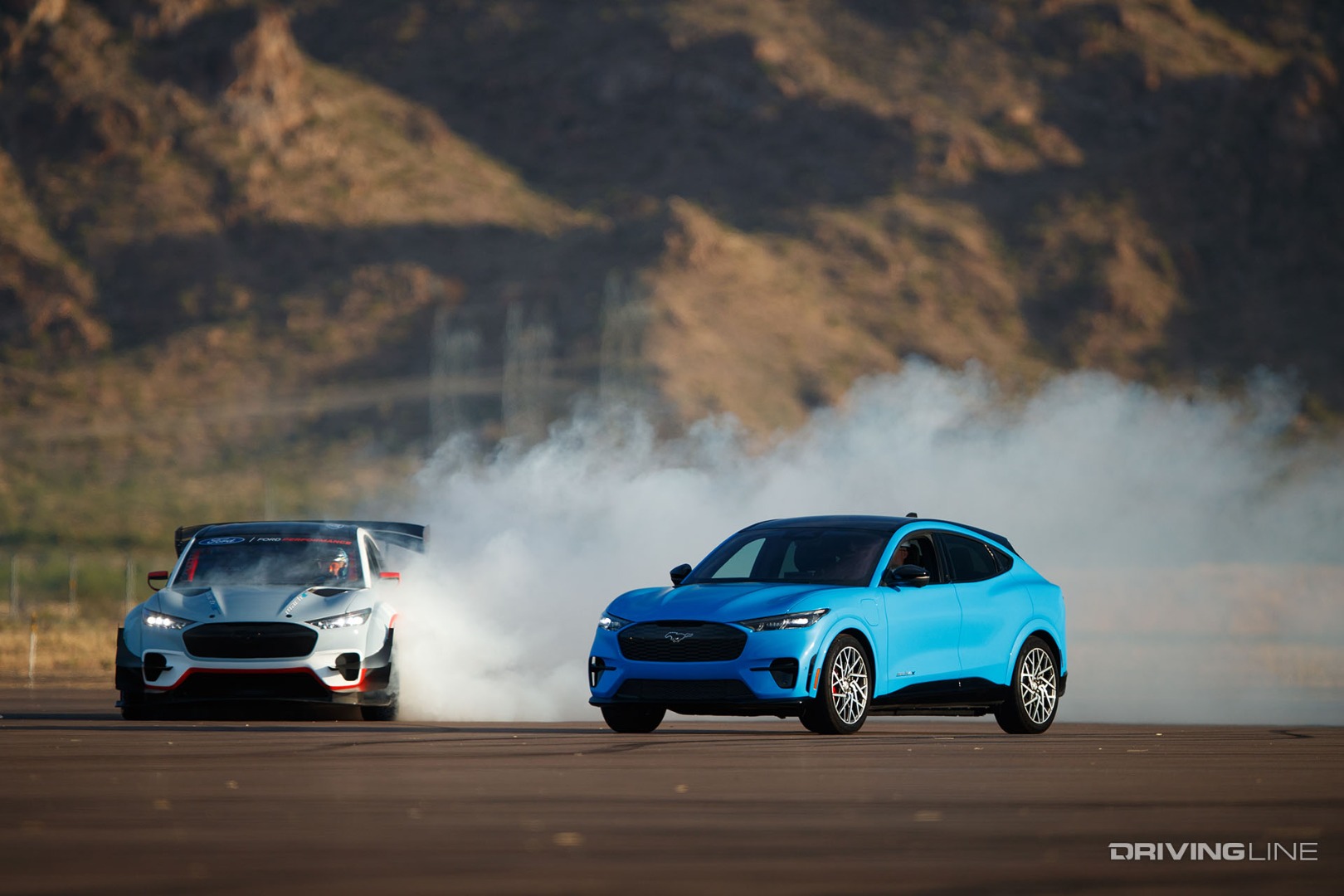 2022 Ford Mustang Mach-E burnout with Nittos