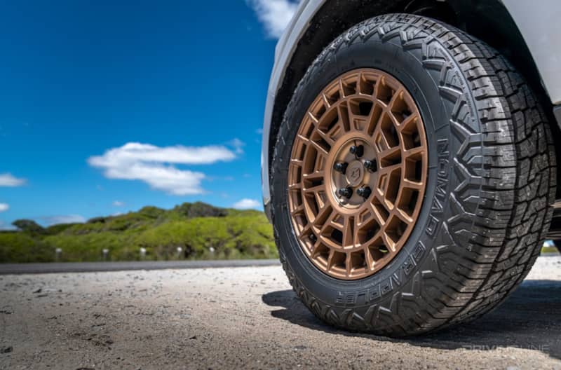 Nitto Nomad Grappler on Gear Wheel on 2022 Ford Maverick Hybrid