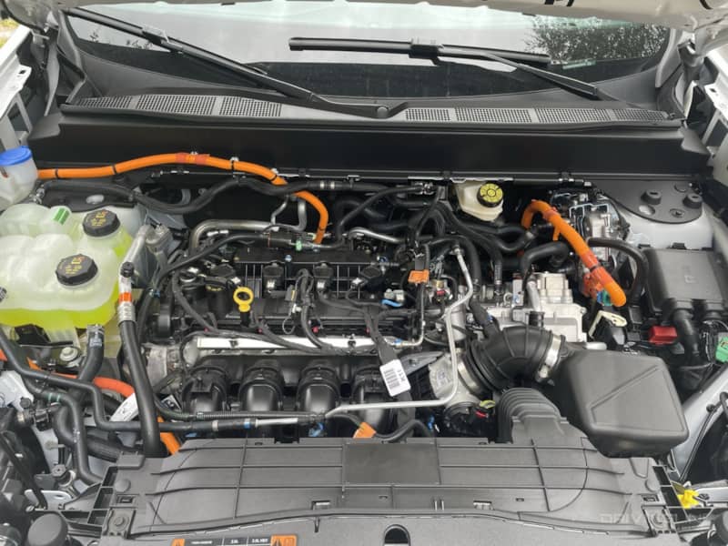 2022 Ford Maverick Hybrid engine compartment