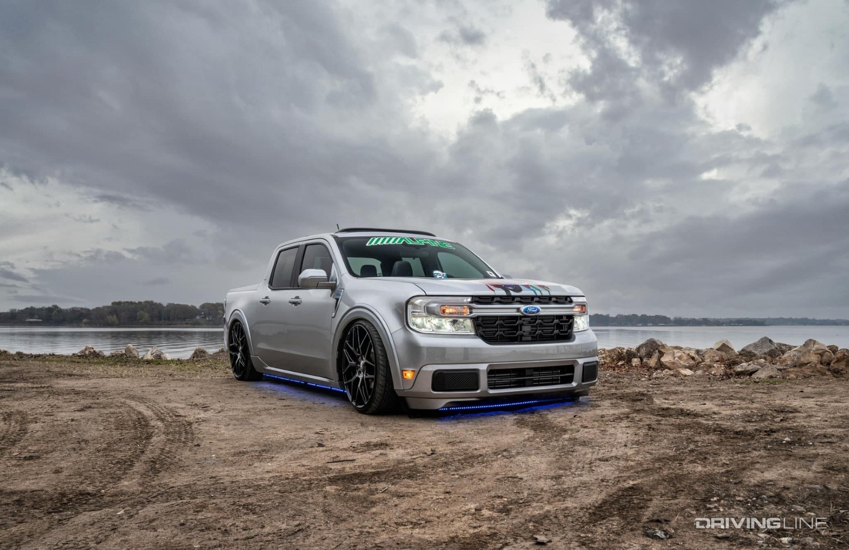Kenneth McCay Ford Maverick on sand