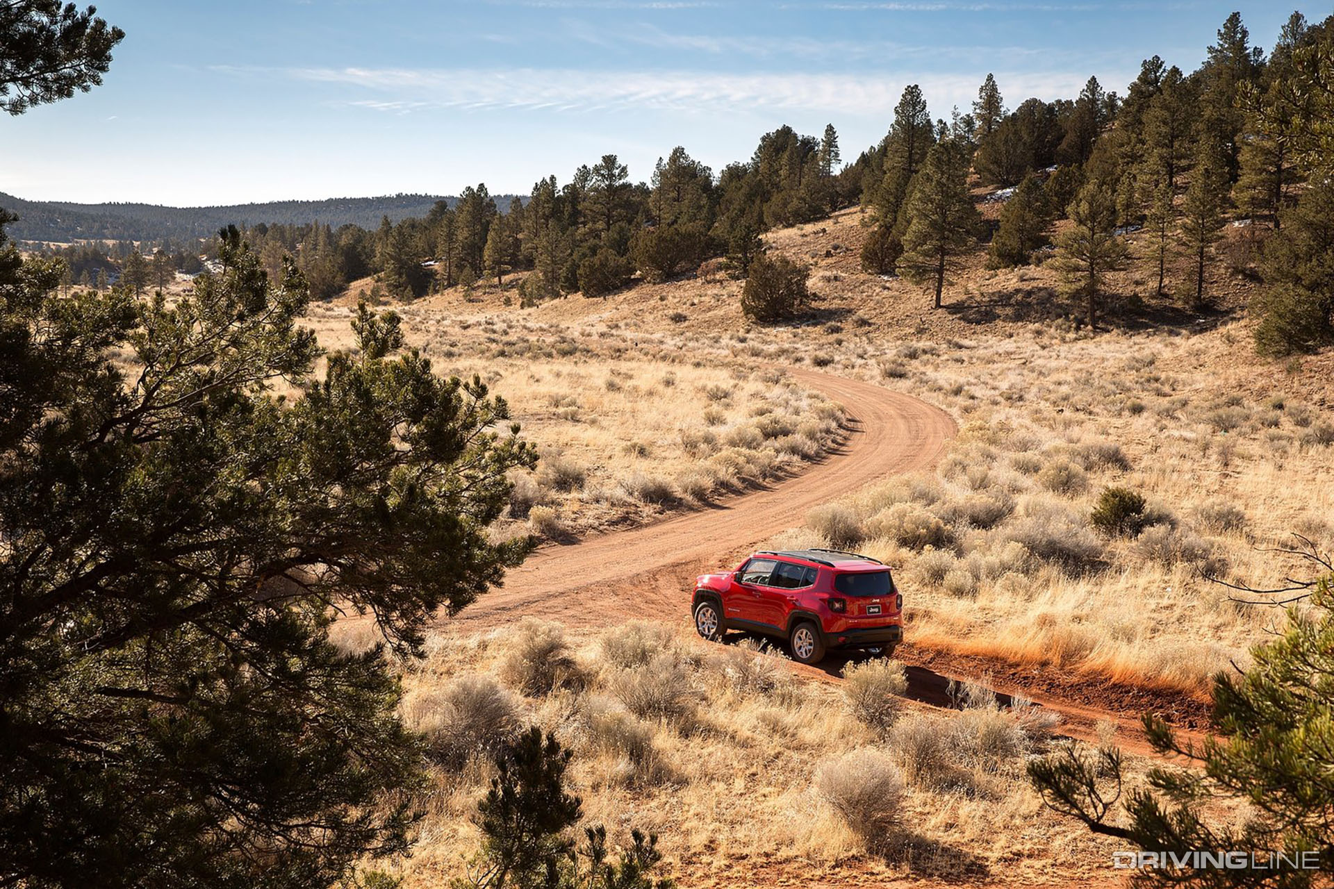 Jeep Renegade on Trail