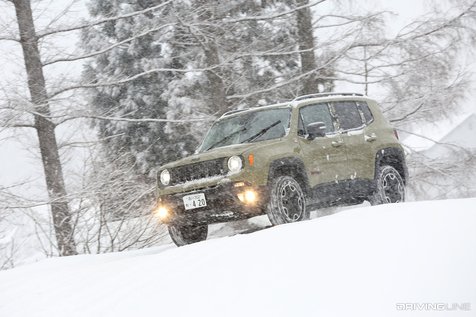 Jeep Renegade in Snow