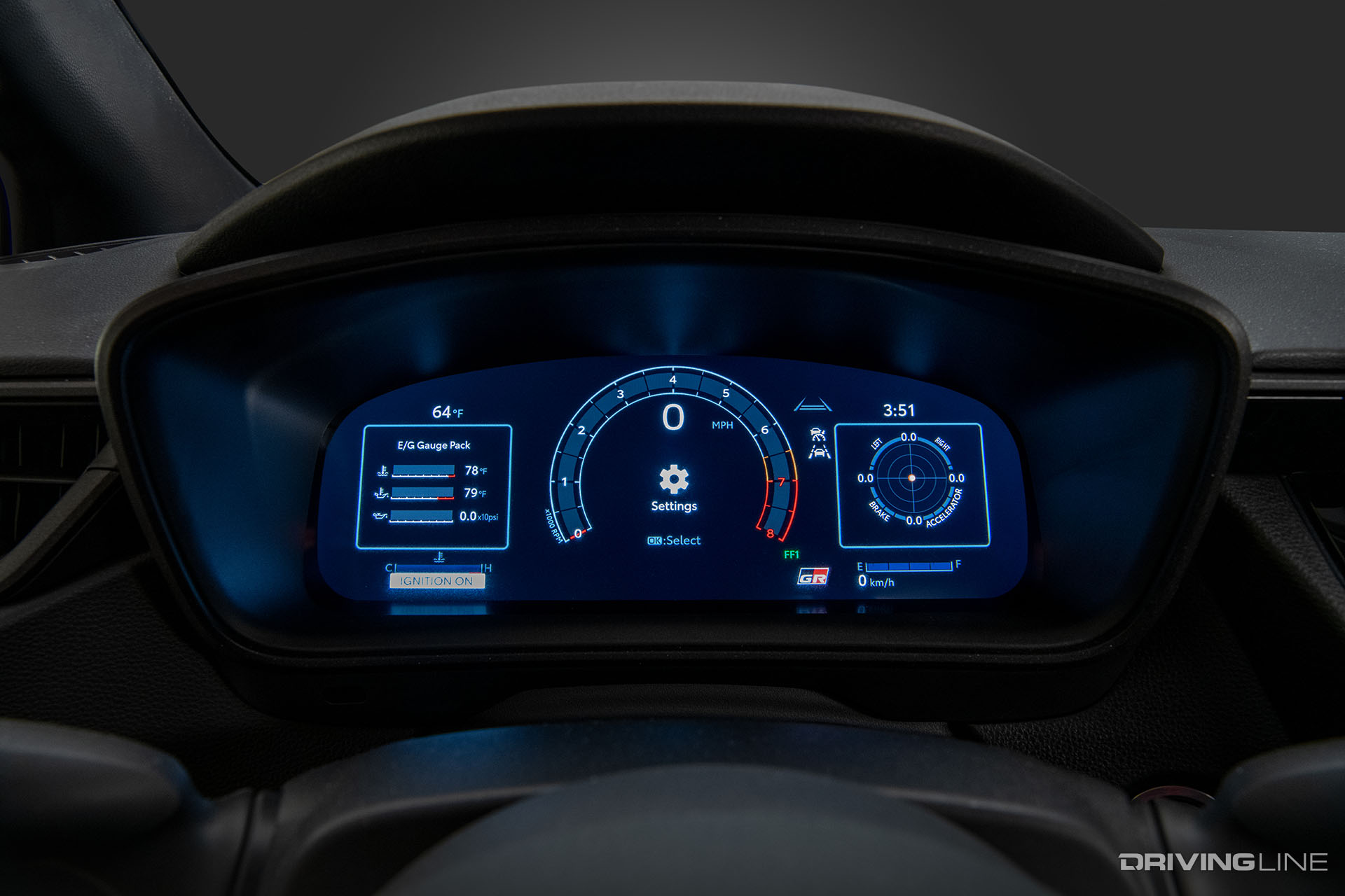 2023 GR Corolla Instruments