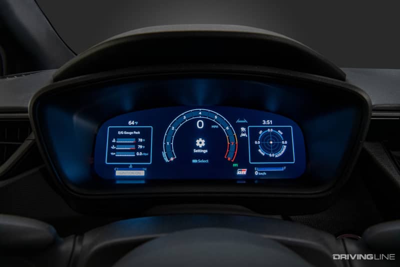 2023 GR Corolla Instruments