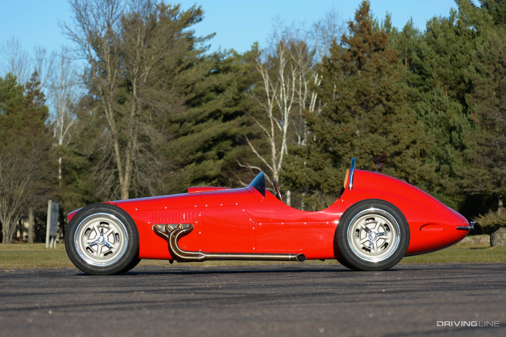 Troy Indy Roadster Open Wheel Car Side View