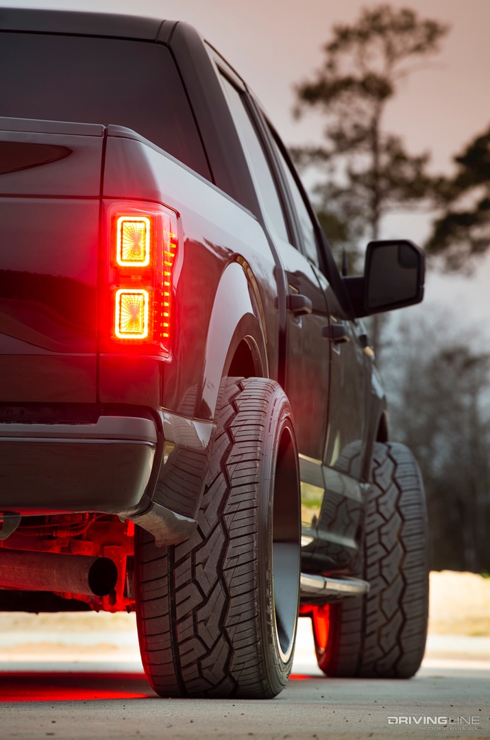 Rear of Brandt Caloudas' 2017 Ford F150