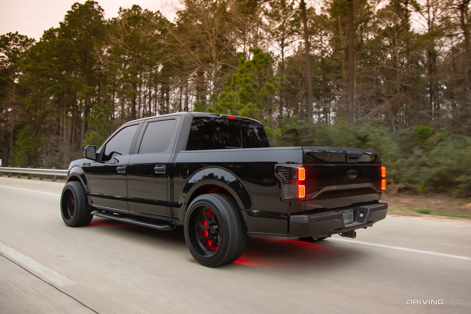 Rear of Brandt Caloudas' 2017 Ford F150