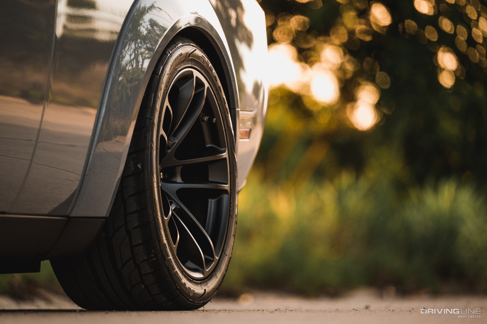 Nitto NT555G2 Tires on Widebody Challenger