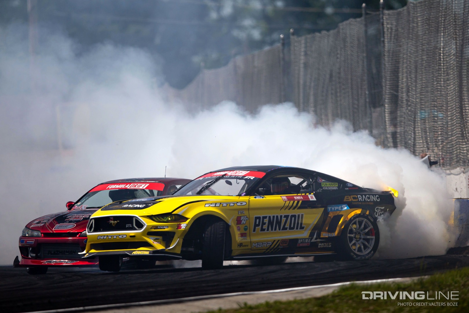 Chelsea DeNofa tandem drifting against alec robbins at 2022 FDNJ