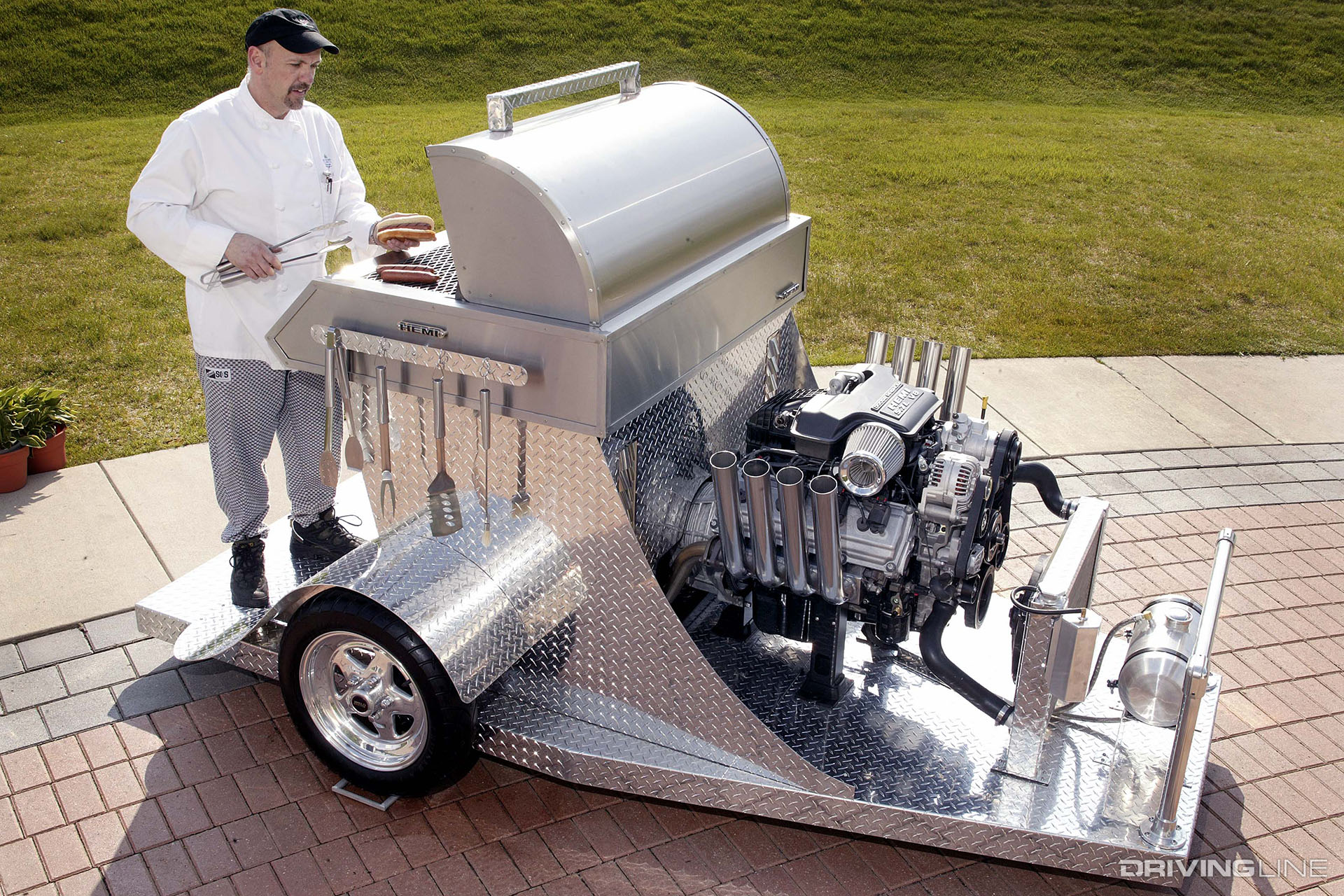 Dodge Hemi-Powered BBQ Grill