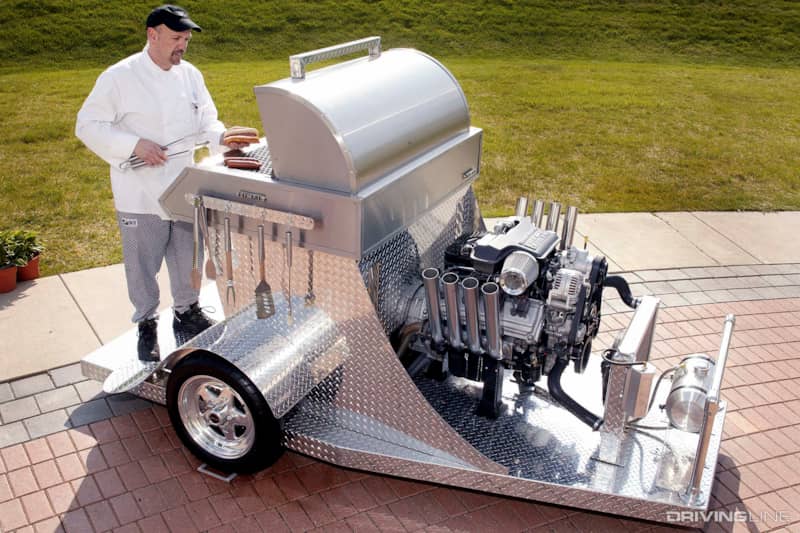 Dodge Hemi-Powered BBQ Grill