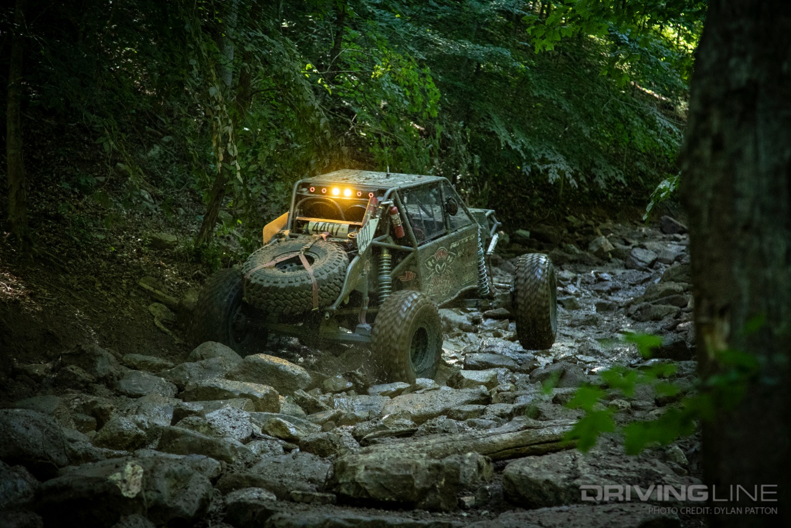 Ultra4 Rock Racing though a rough section