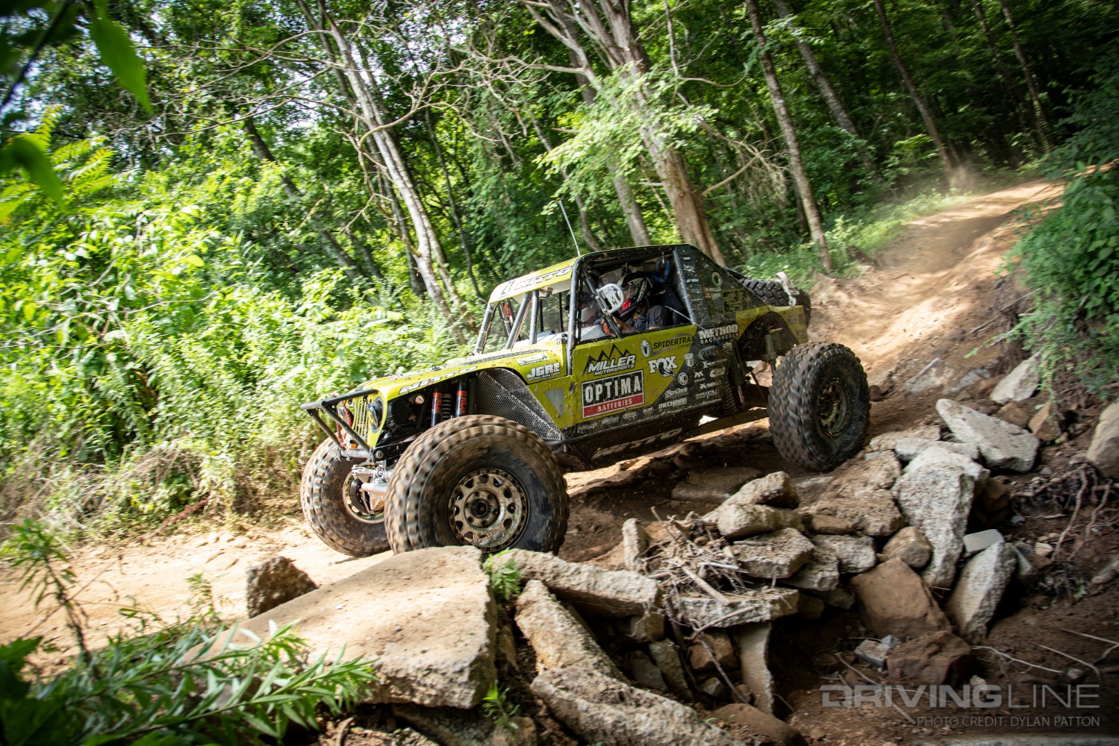 Erik Miller in his Nitto Trail Grappler equipped car Off-Road racing in Ultra4