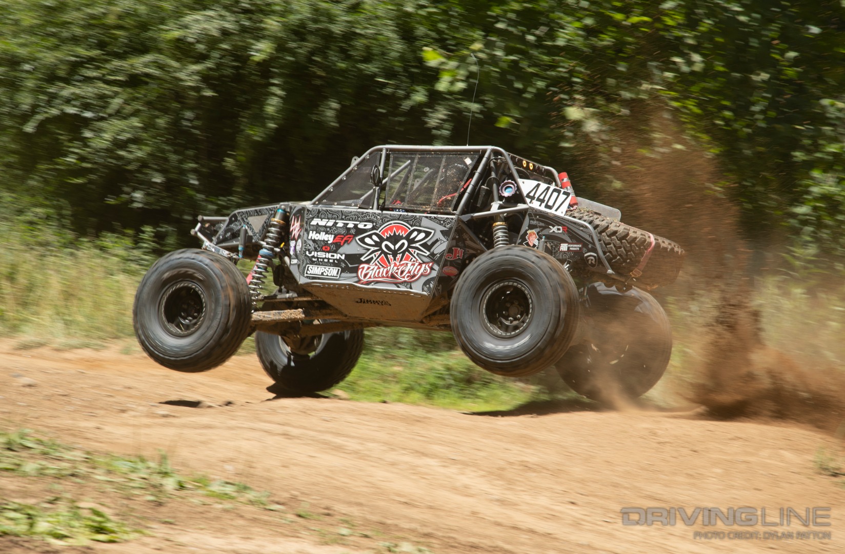 Racing action even on 2 wheels