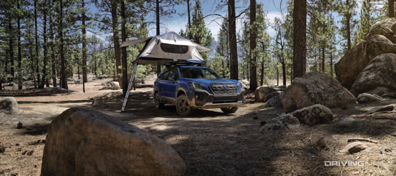 2022 Subaru Forester Wilderness camping