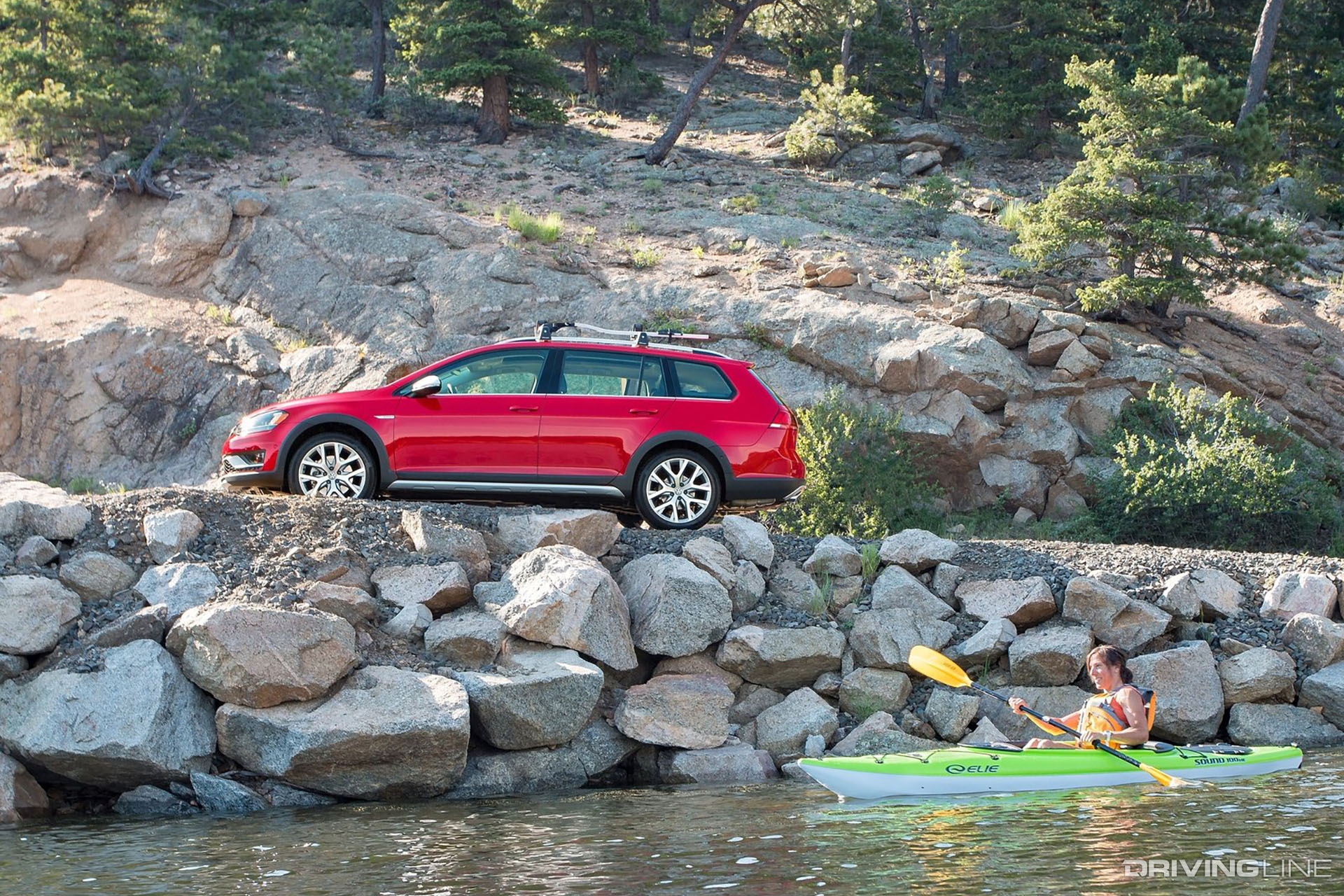Volkswagen Golf Alltrack With Kayak