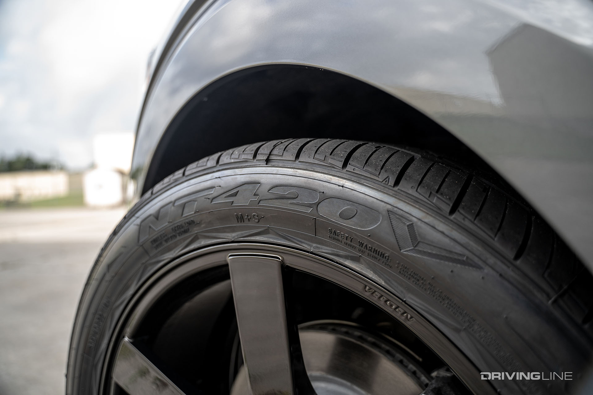 nitto nt420v closeup on steeda f-150 thunder
