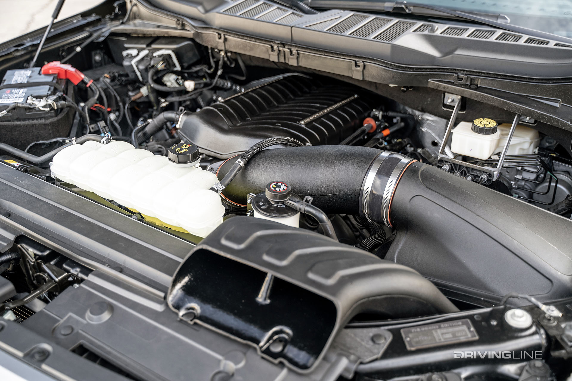 steeda f-150 thunder engine closeup