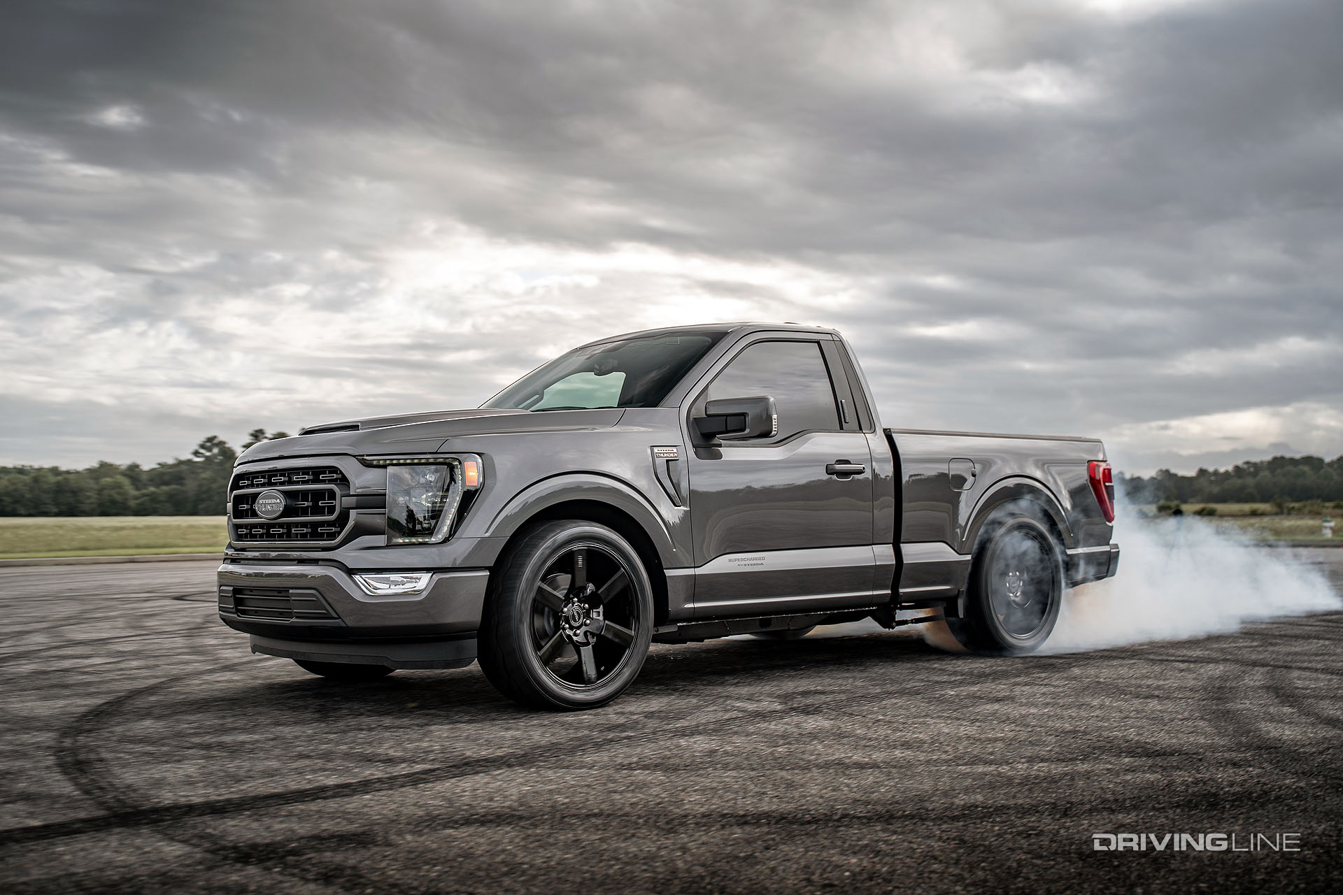 steeda f-150 thunder burnout on nitto nt420v tires