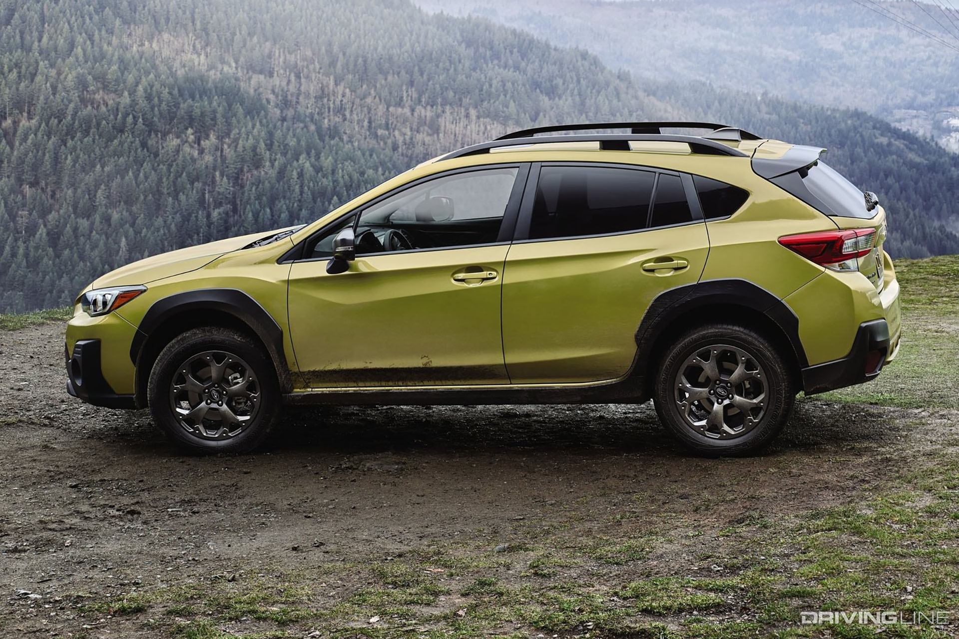 2021 Subaru Crosstrek Yellow Side View