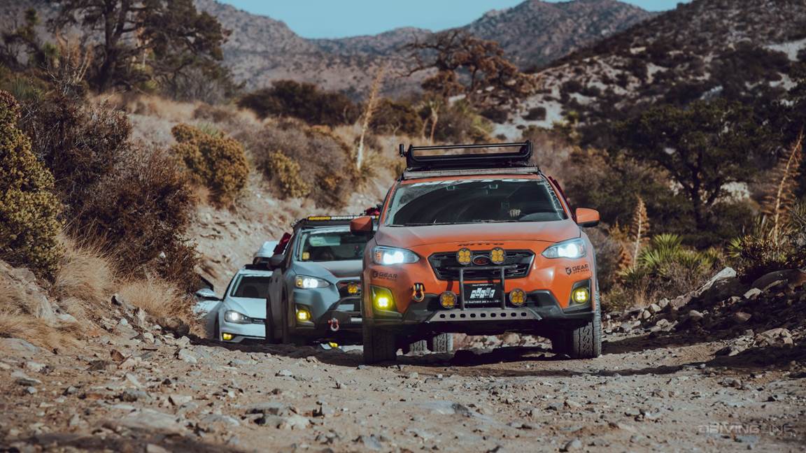 Subaru Crosstrek on Trail with Nitto Nomad Grappler Tires