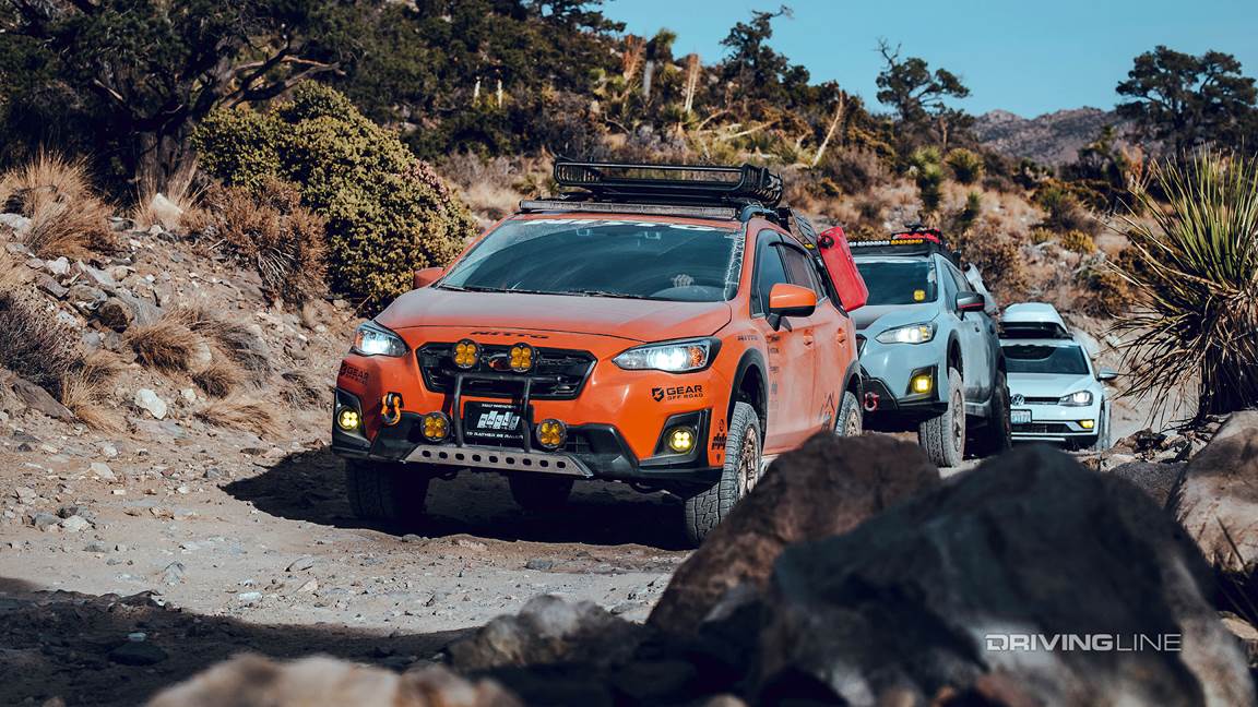 Subaru Crosstrek on Trail