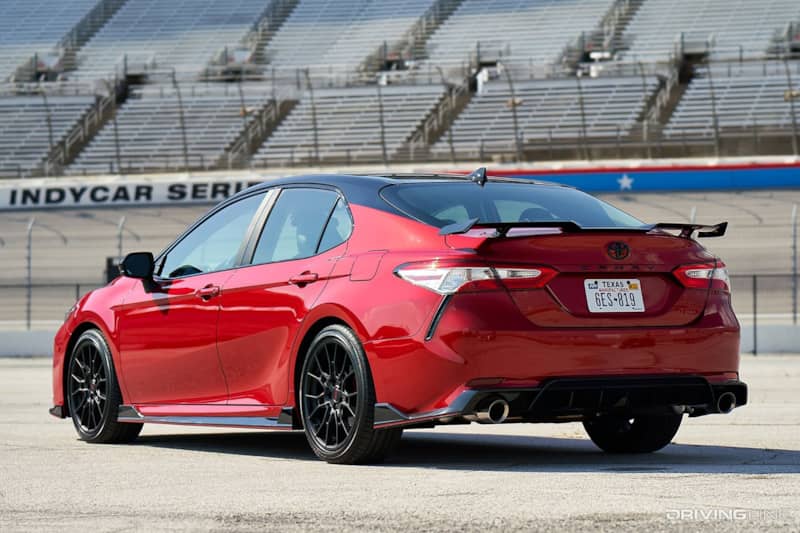 Toyota Camry TRD Red Rear View